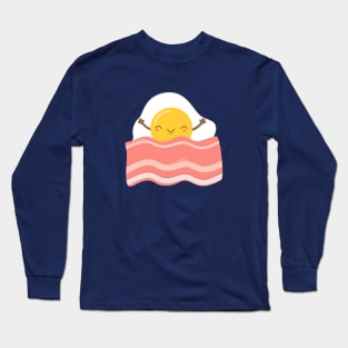Kawaii Eggs and Bacon Long Sleeve T-Shirt